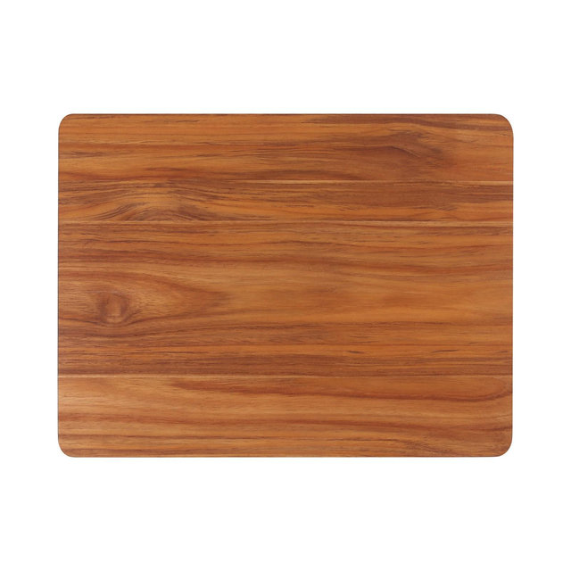 Dexas Teak Butcher Block with Gripp Feet, 12" x 16"
