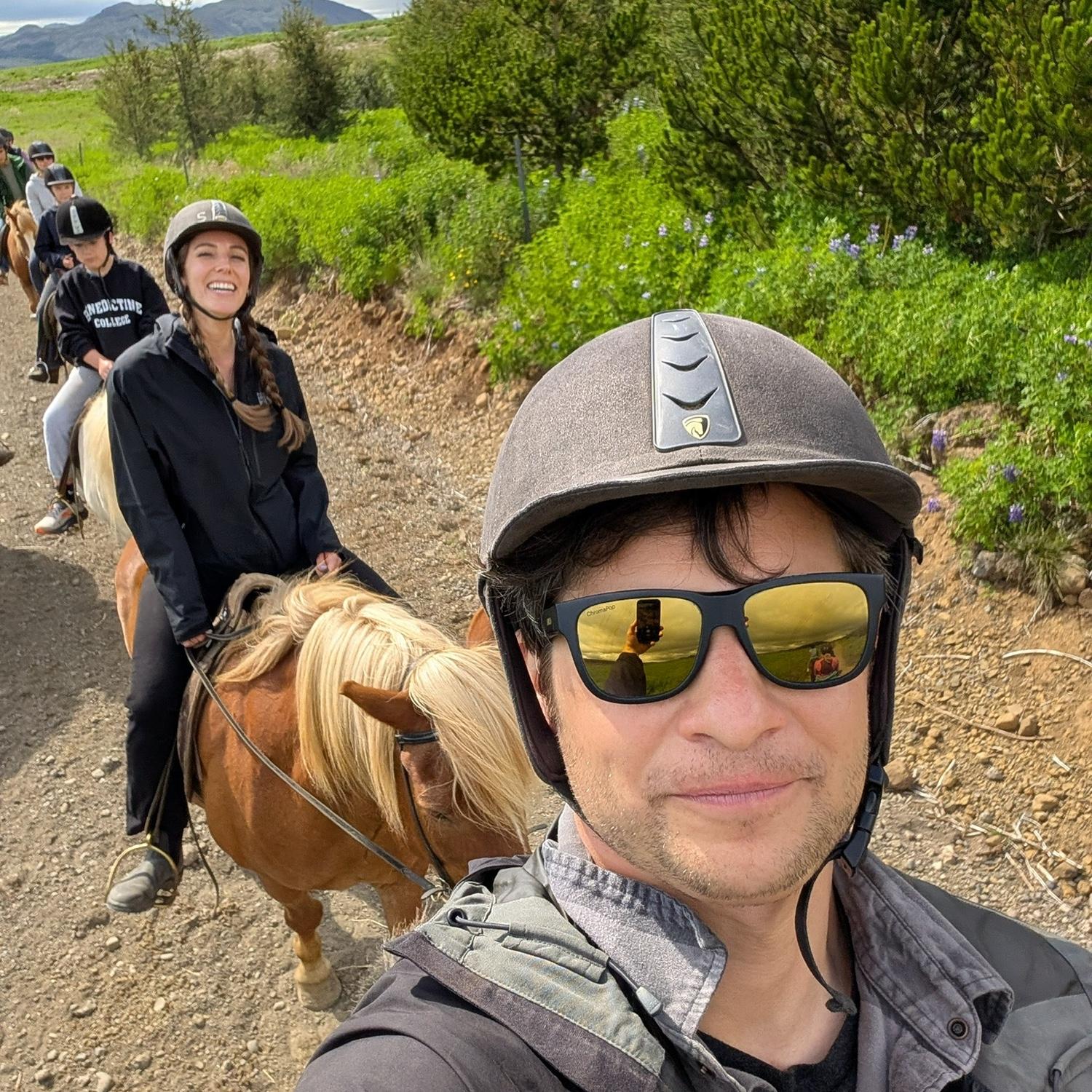 Riding Horses in Iceland
