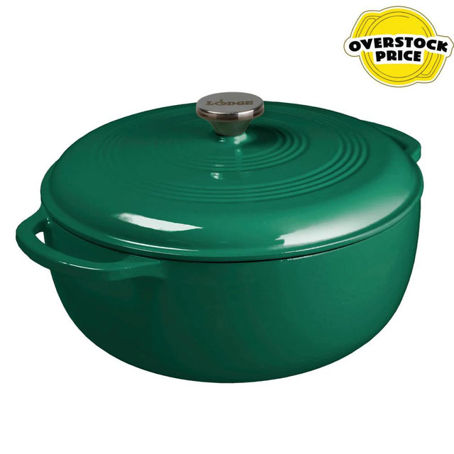 Essential Enamel Dutch Oven -7.5 QT / Evergreen