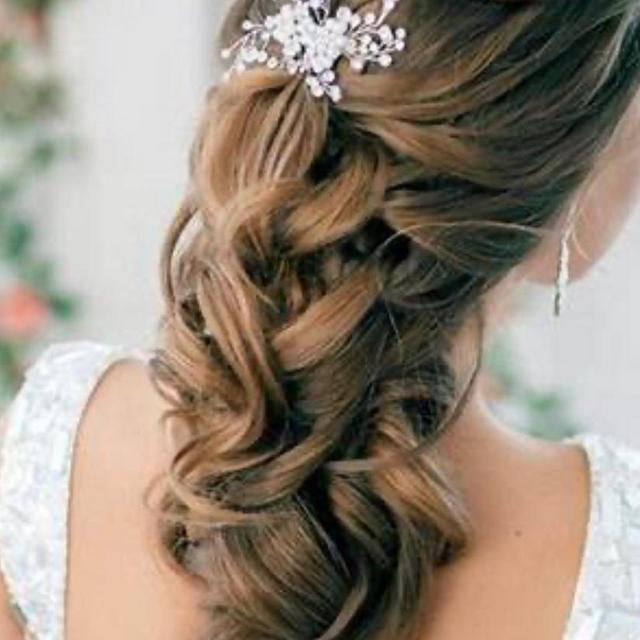 Bridal hair trial/day of
