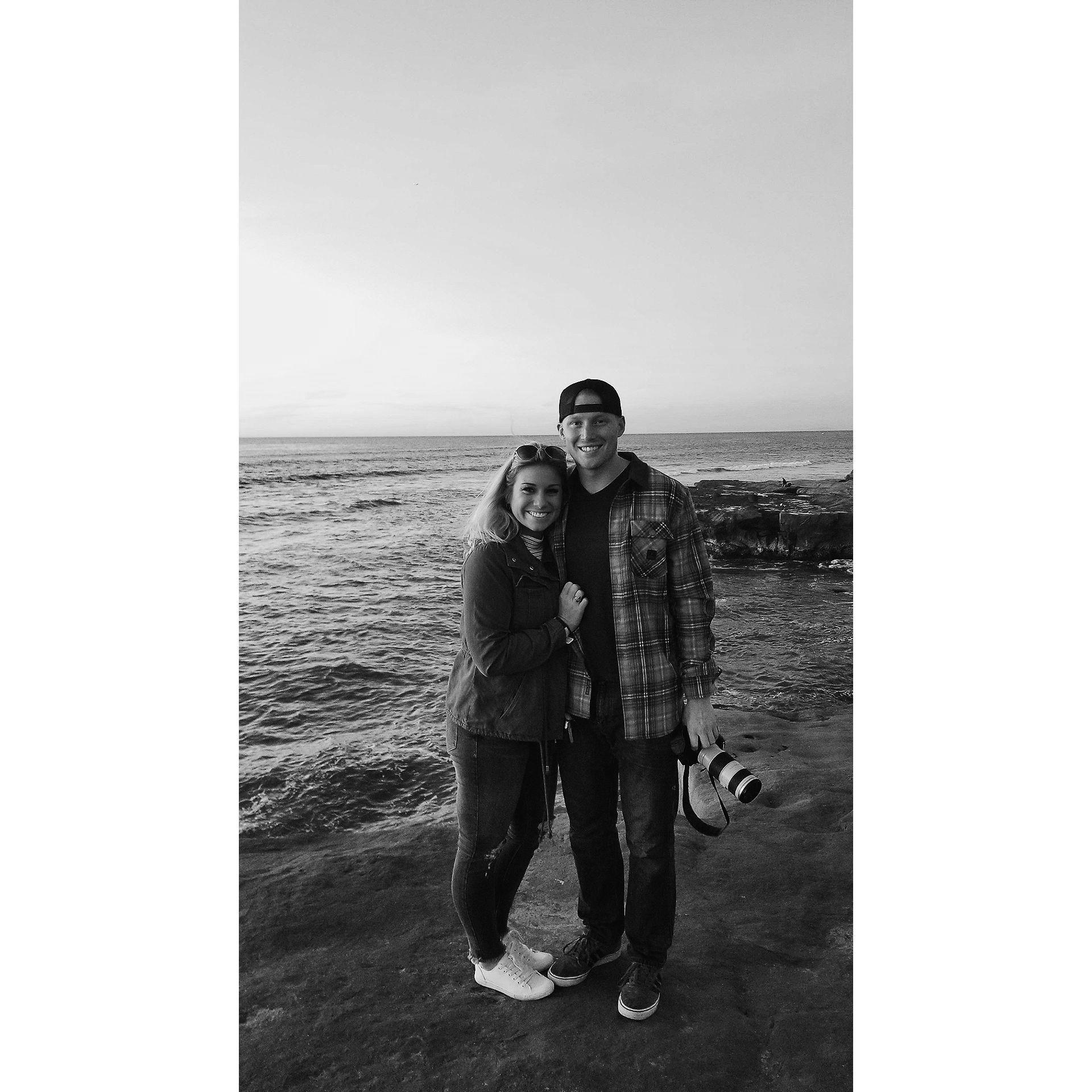 Natalies first time visiting me while in the Navy in San Diego