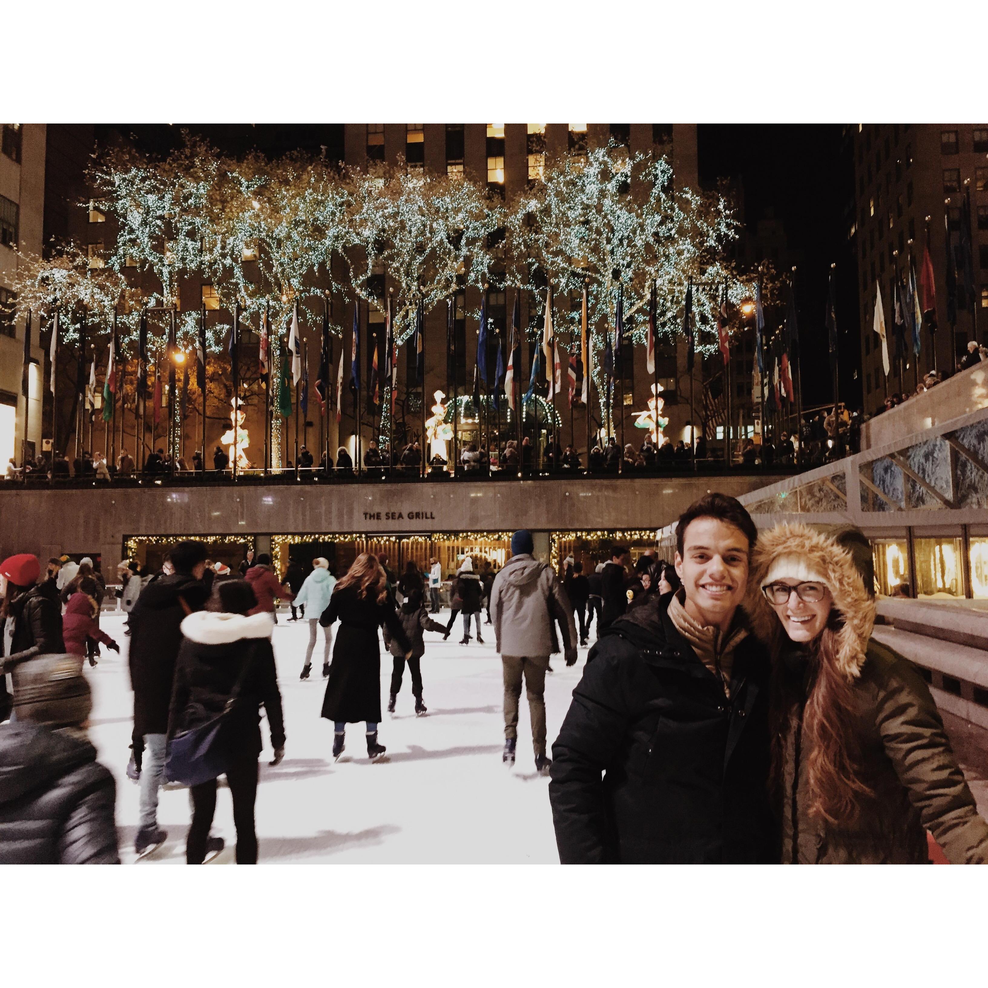 And went iceskating at the Rockefeller Center!