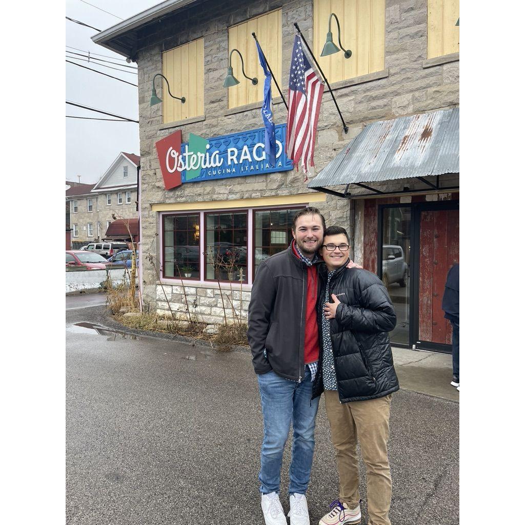 After getting engaged we shared a lunch with our Mom's to celebrate!
