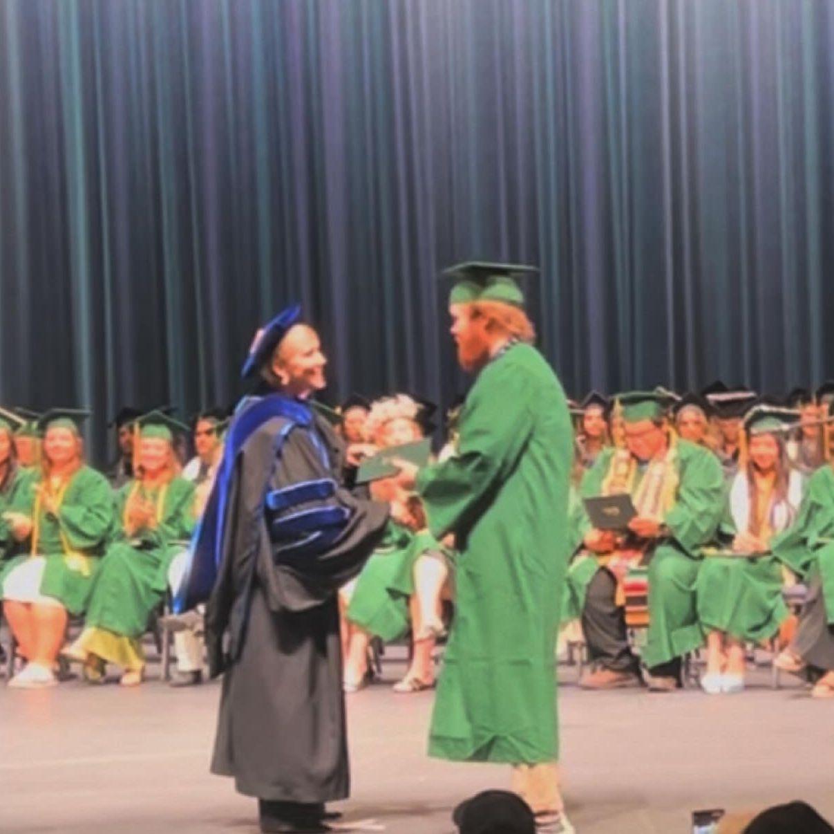 Kyle graduates college:)