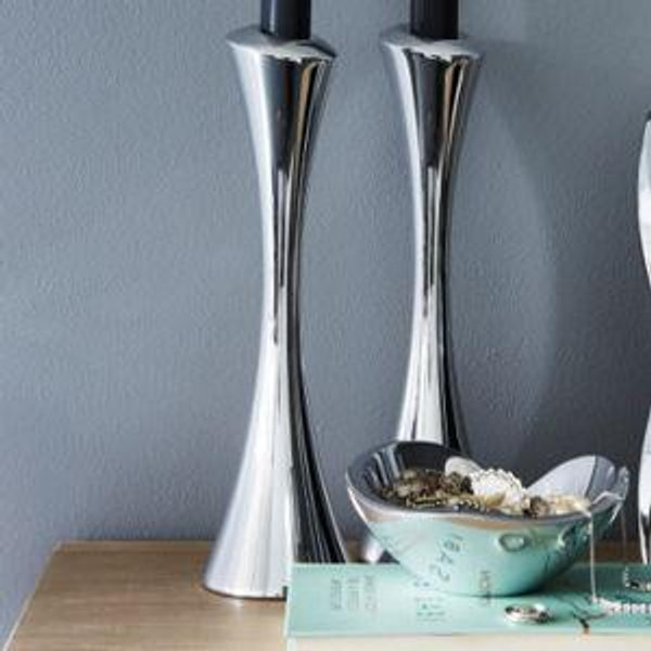 Nambe Aquila Candlesticks