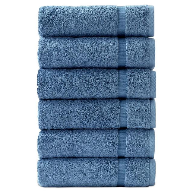 6pc Villa Hand Towel Set Blue - Royal Turkish Towel