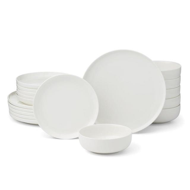 Oneida 899204 24 Seven White 18-Piece Dinnerware Set, Service For 6