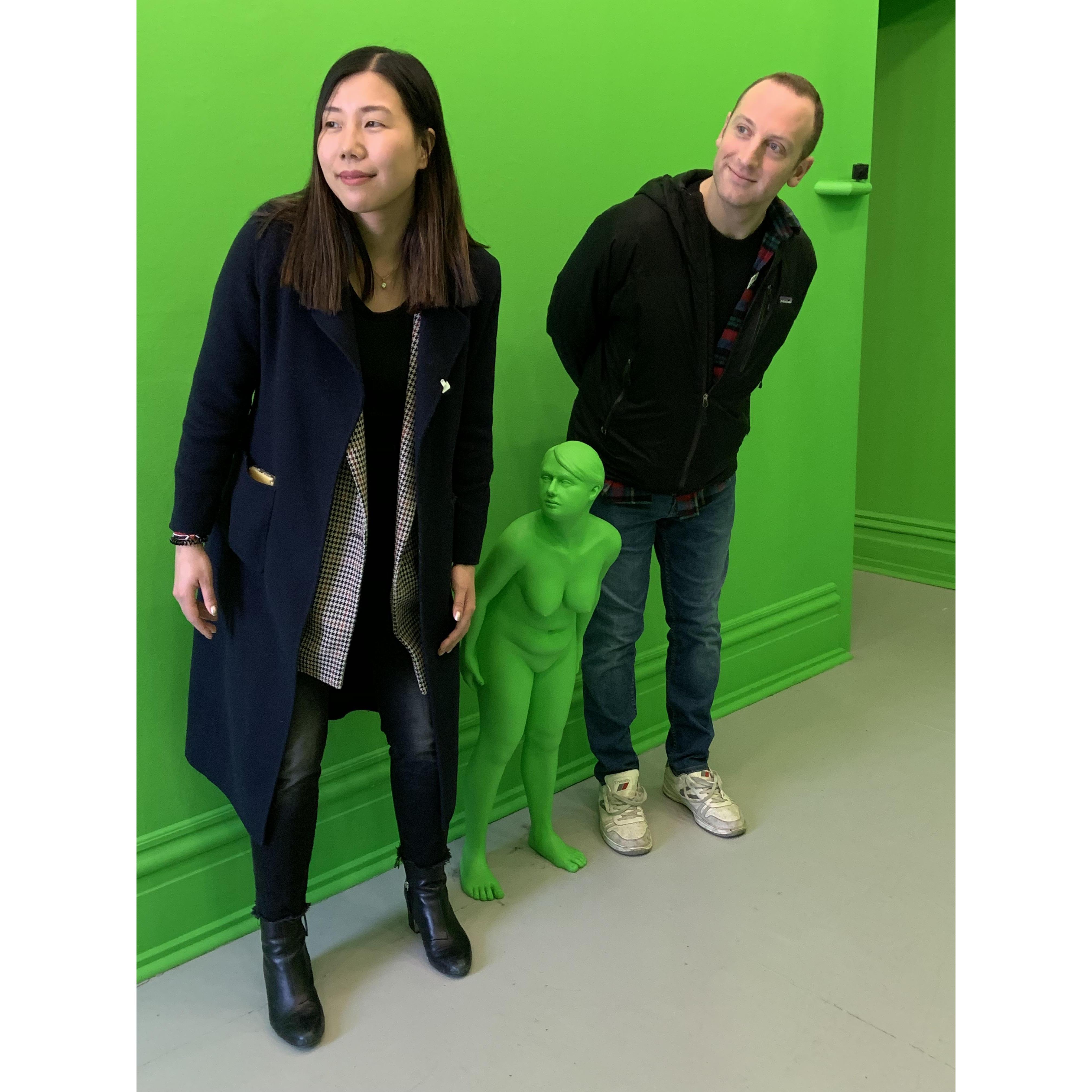 Having some fun at the Mattress Factory Contemporary Art Museum in Pittsburgh