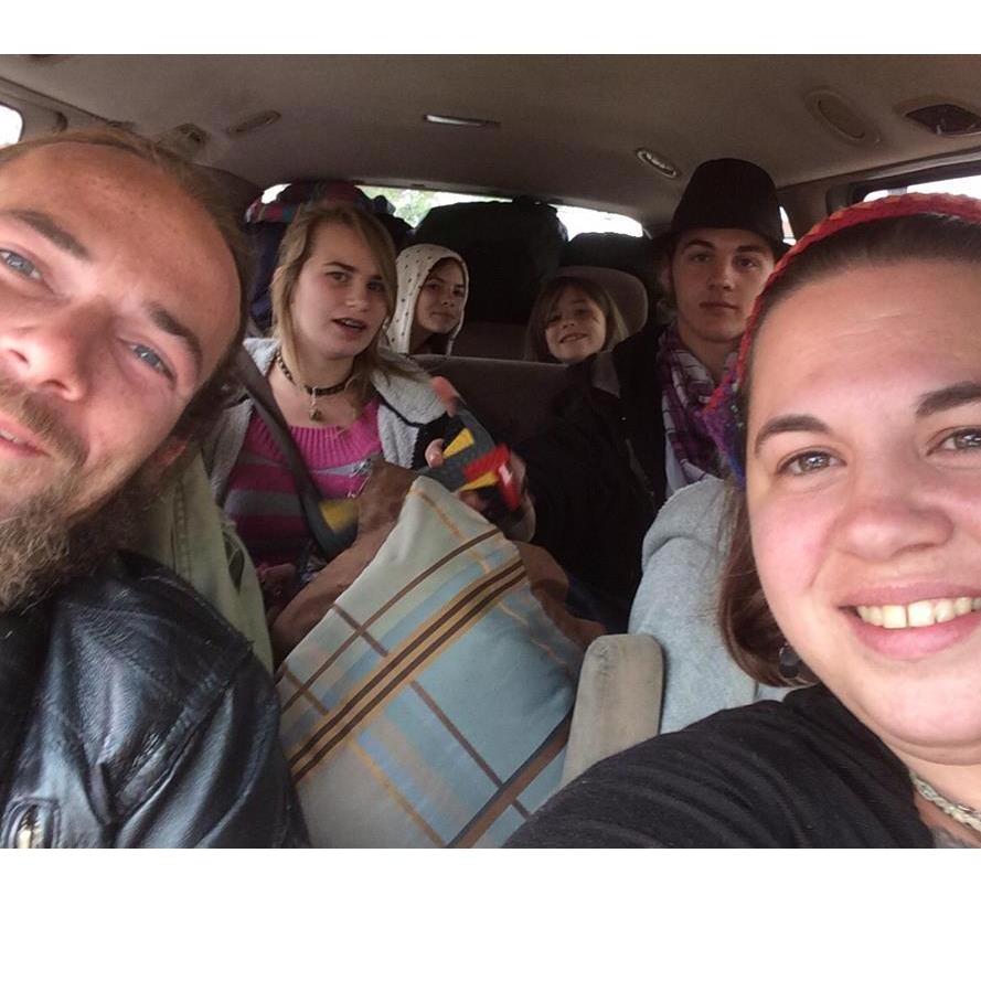 Pulling out of the driveway for our 2015 cross-country, family road trip.