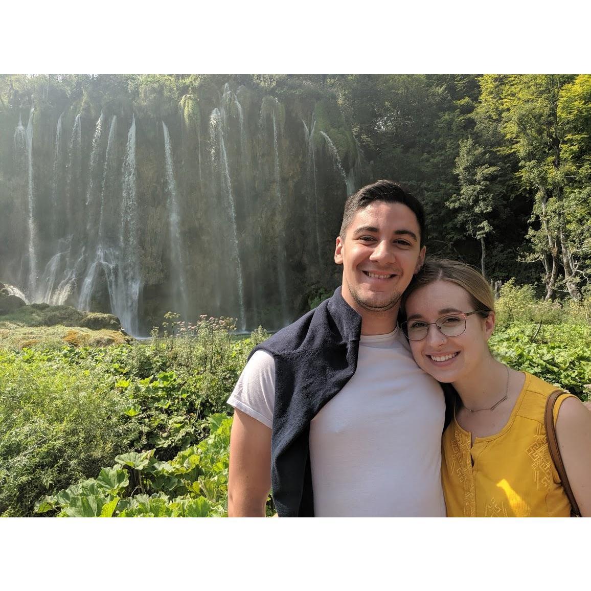 Spending time exploring Plitvice Lakes National Park in Croatia.