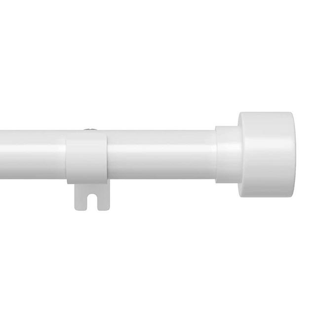 White Curtain Rod, Curtain Rods for Windows 48 to 84, 1 Inch Heavy Duty Curtain Rods with Brackets,Stainless Steel Drapery Rods for Kitchen Bedroom Sliding Door