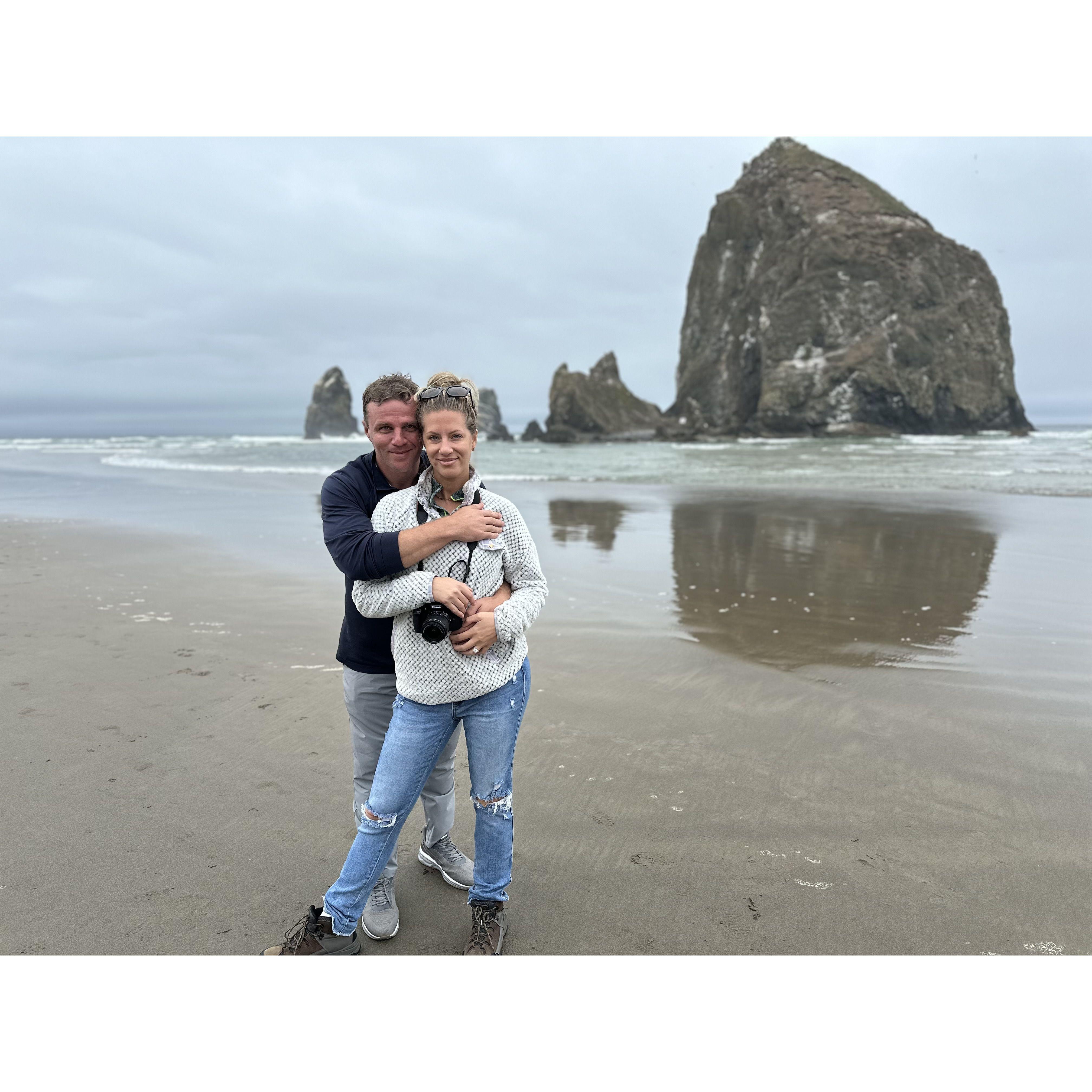 Canon beach in Oregon
