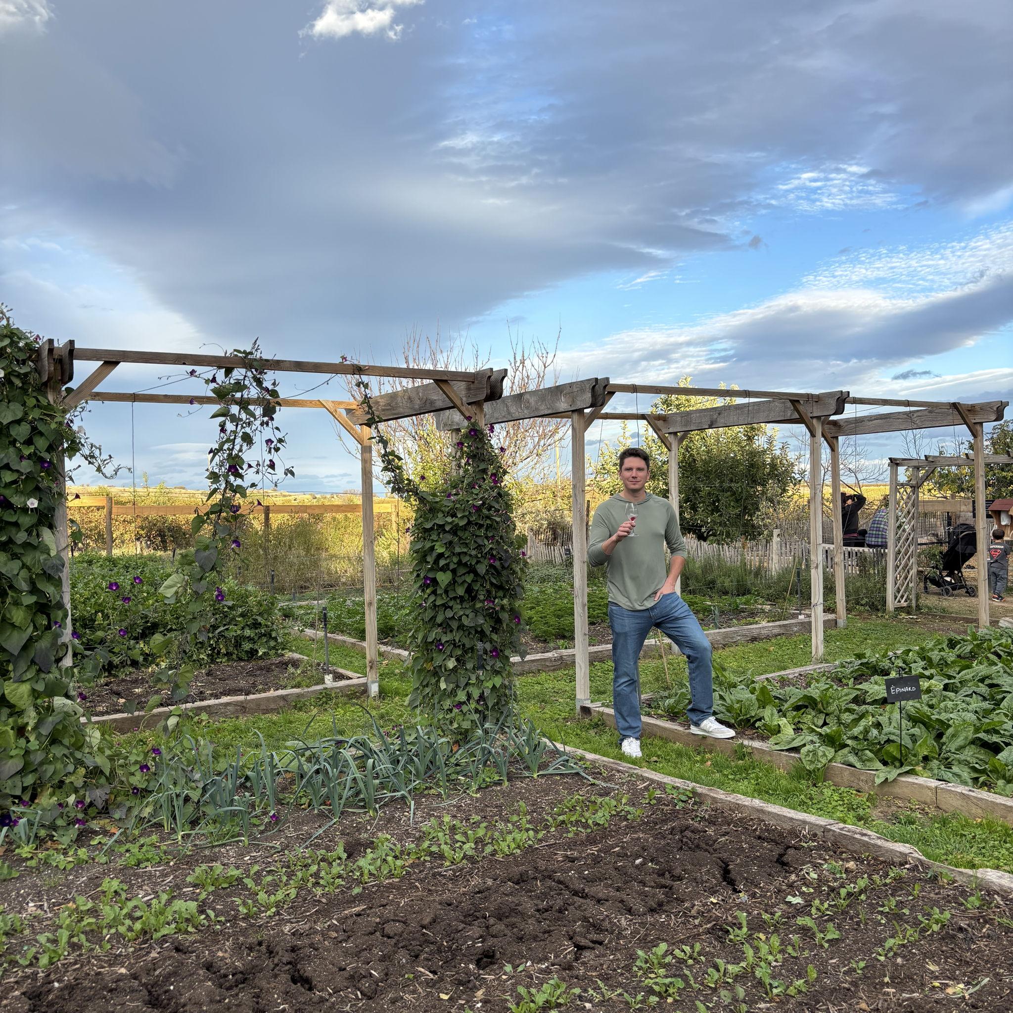 Garden with fresh ingredients used throughout dishes and cocktails!!