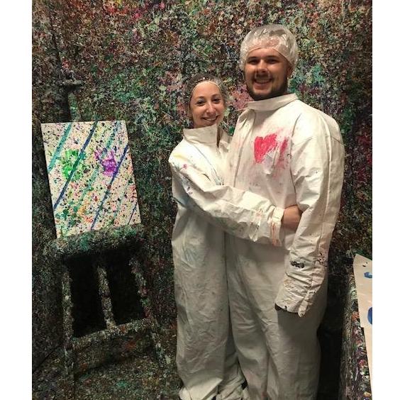 Splatter paint date night