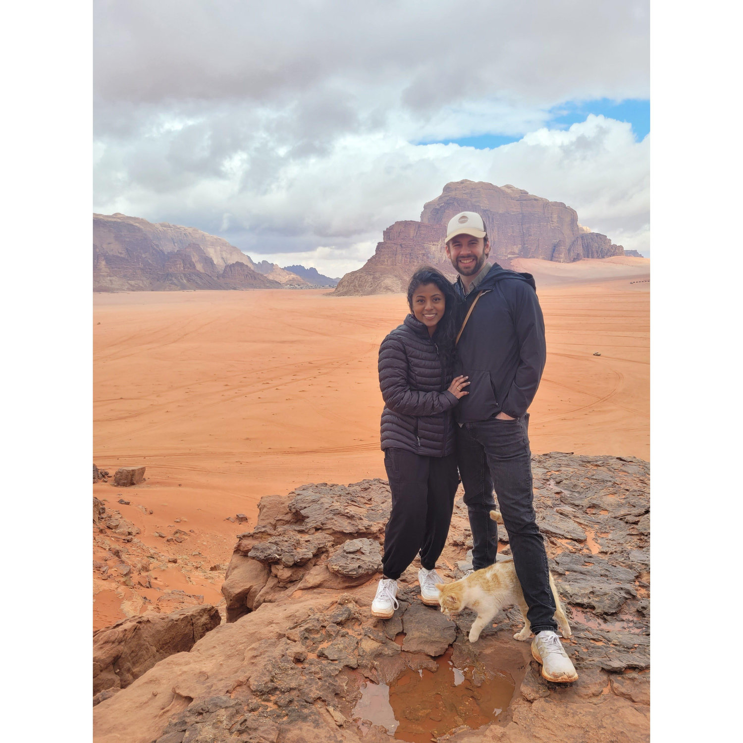 Exploring the beautiful Wadi Rum desert.