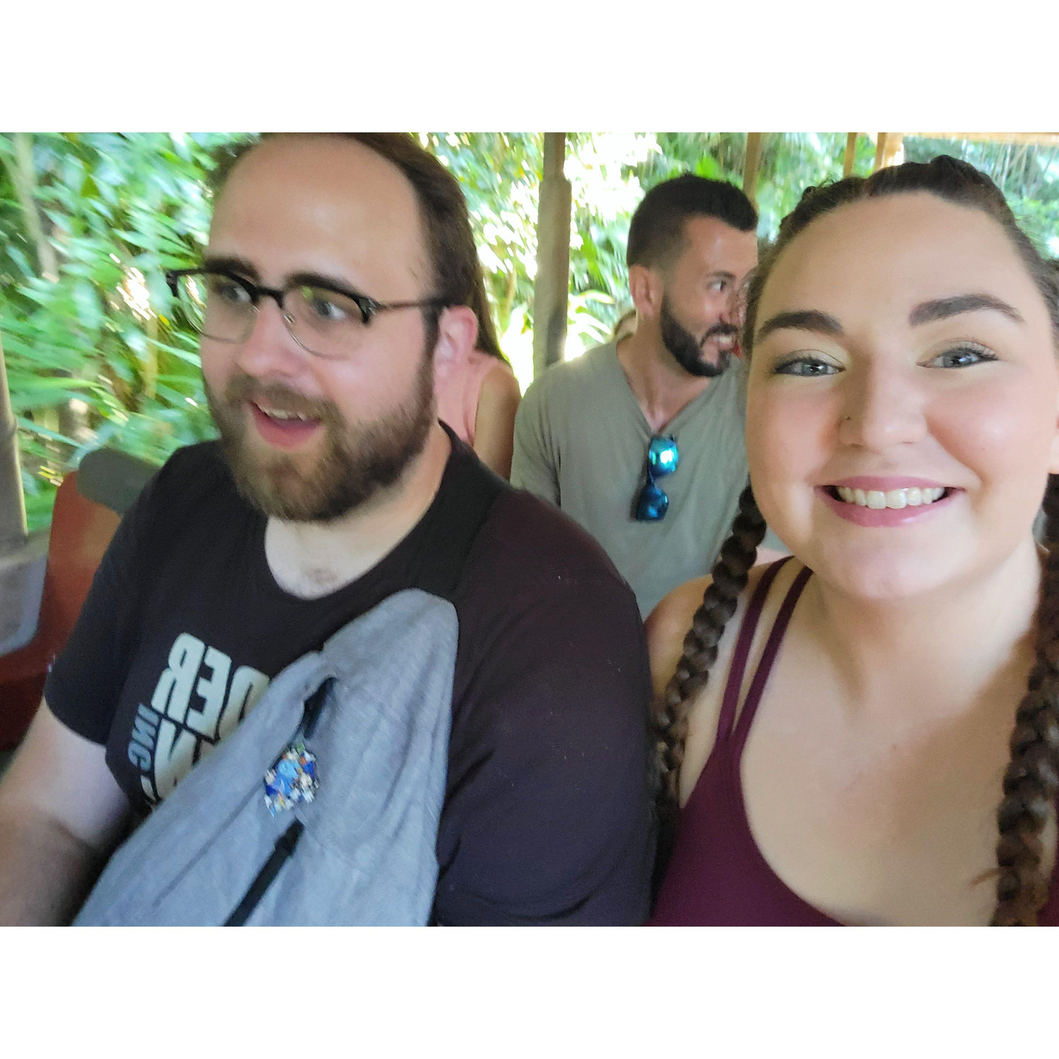 The safari in Animal Kingdom is Adam's happy place.