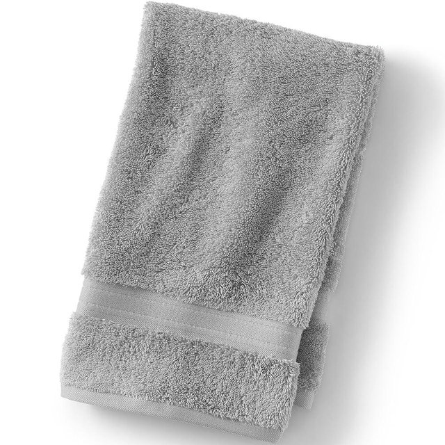 Lands' End Supima Towel Ultimate Gray Bath- Hand Towel