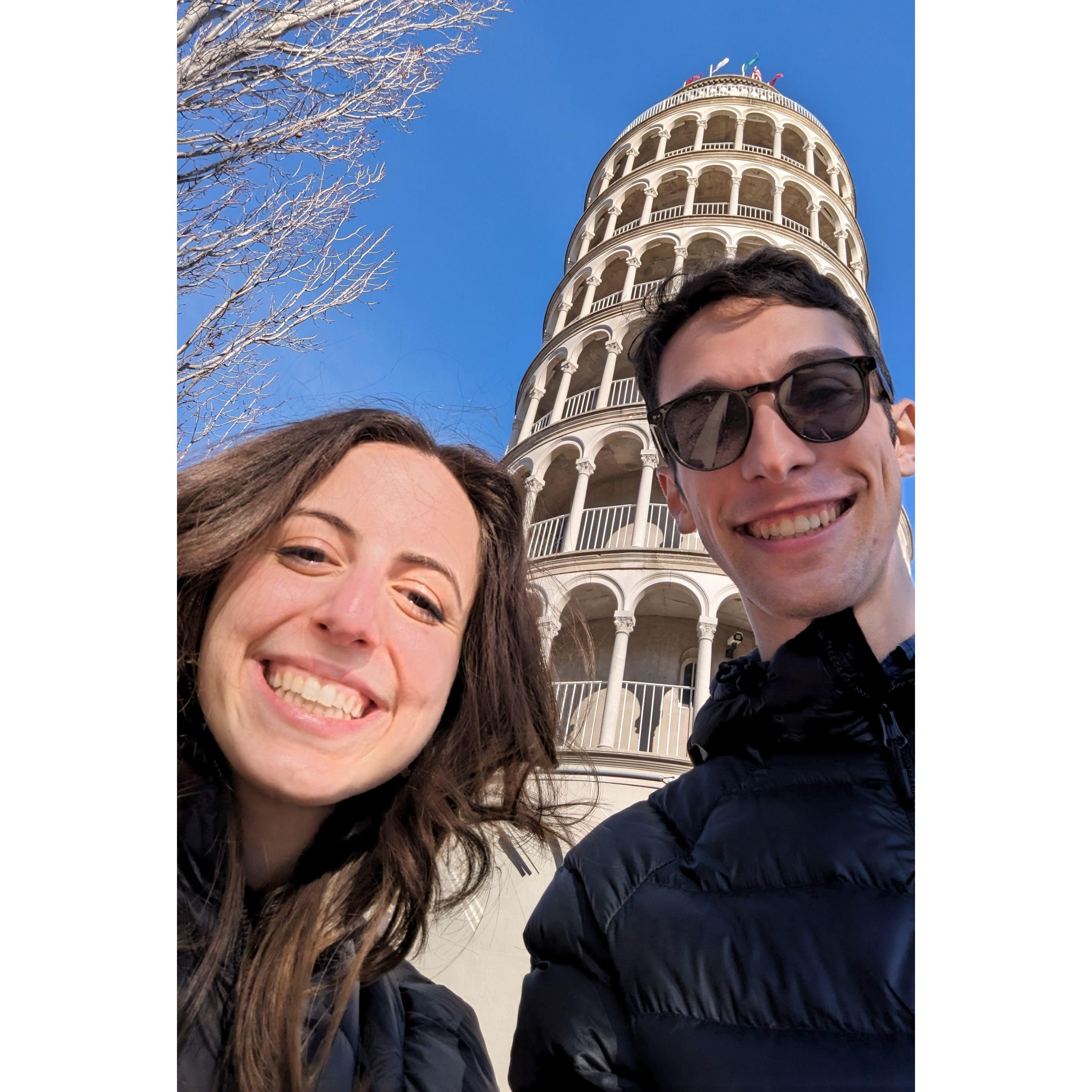 11/23/23: Visiting the world-famous Leaning Tower of Niles, Illinois.