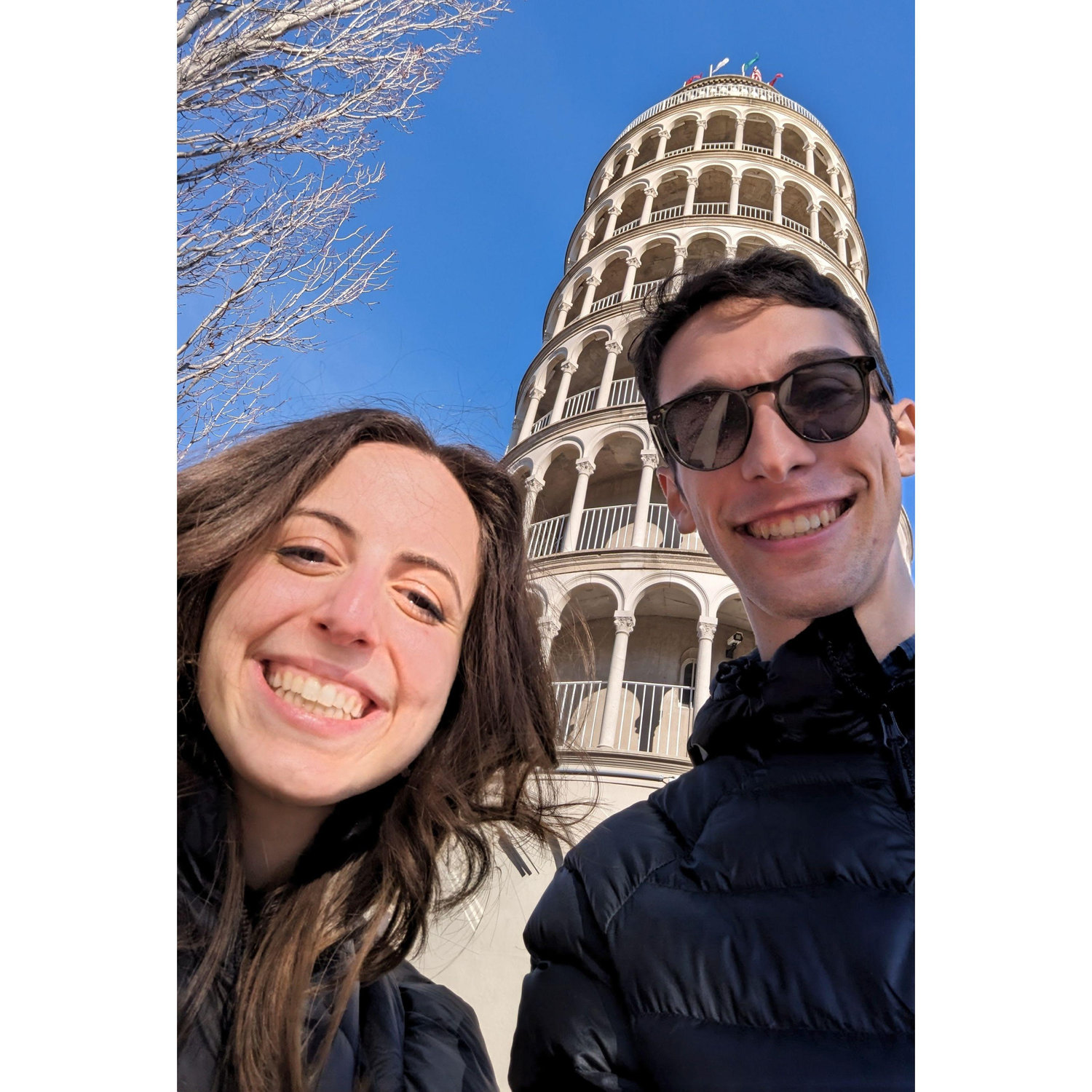 11/23/23: Visiting the world-famous Leaning Tower of Niles, Illinois.