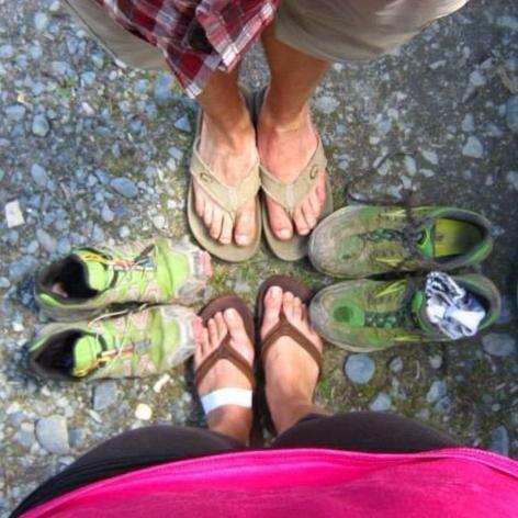 Our first hike together - Resurrection Pass for Andy's birthday - 40 miles, tired feet, happy hearts. We swore we'd never hike more than 15 miles again in one day. Broke our own rule three wks later.