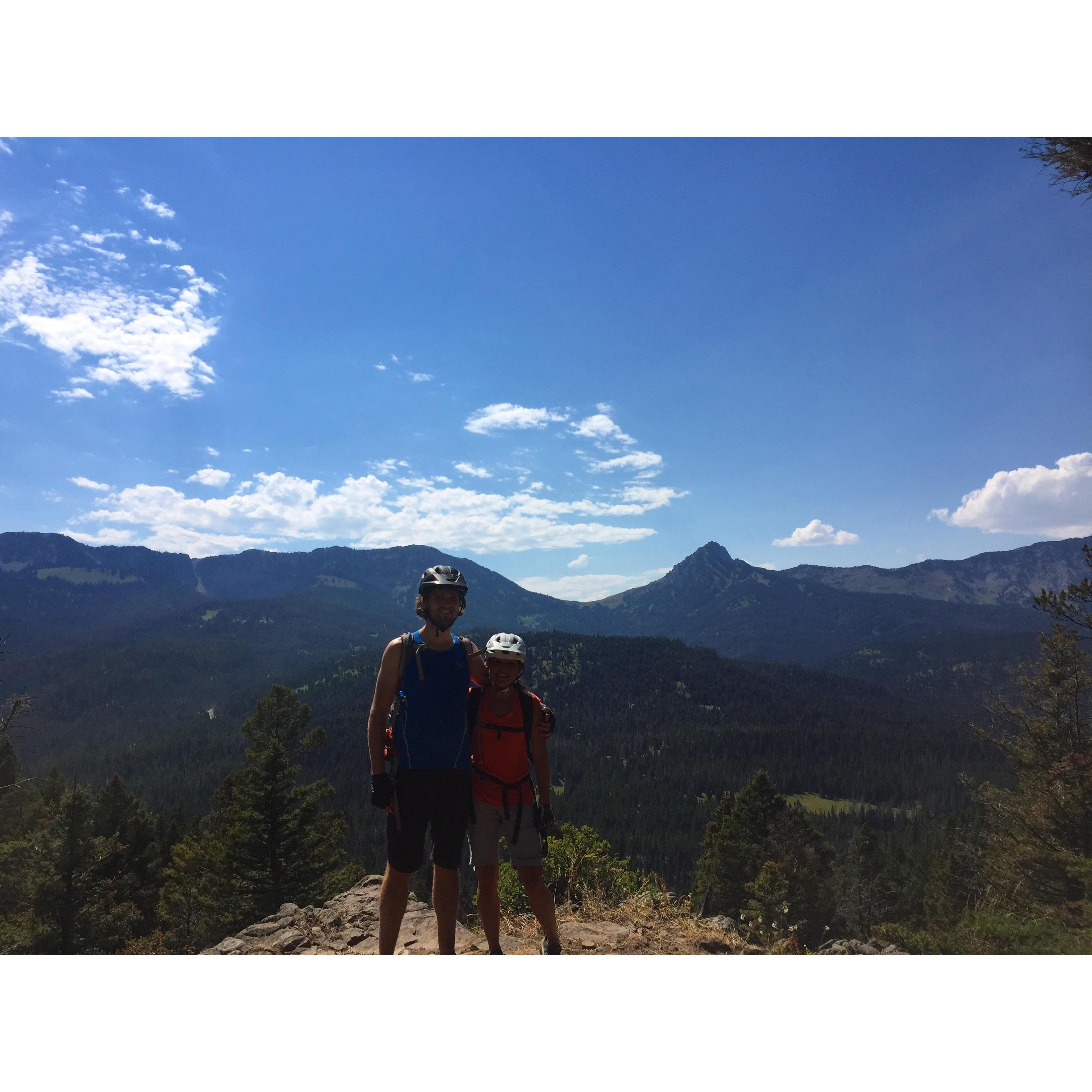 Bangtail Divide ride with Joe and Monica. Bozeman, MT. Summer 2017.