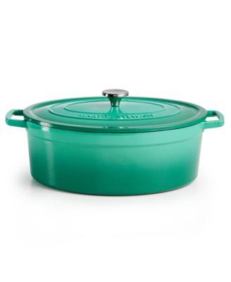 Cravings by Chrissy Teigen Pre-Seasoned Cast Iron Mini Dutch Oven with Wood  Trivet - Macy's