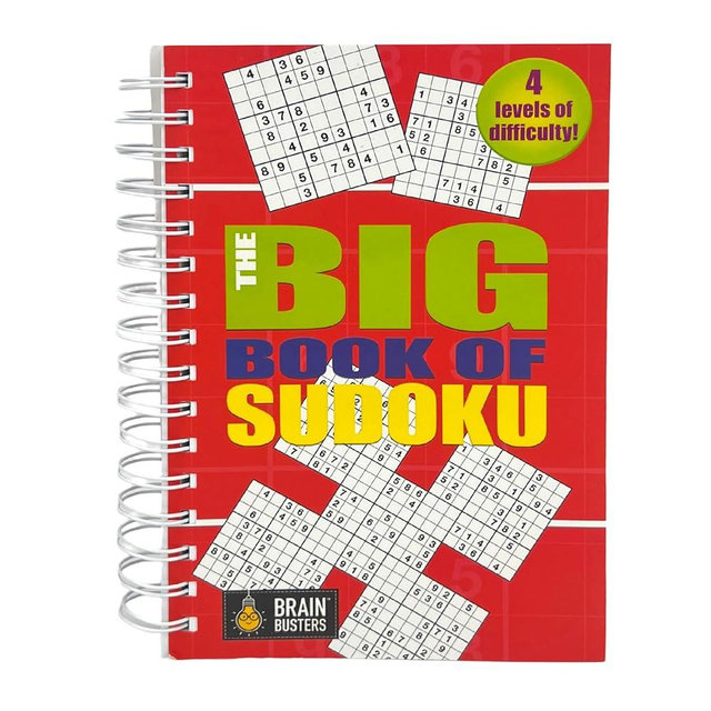 Big Book of Sudoku: Over 500 Puzzles & Solutions, Easy to Hard Puzzles for Adults (Brain Busters)