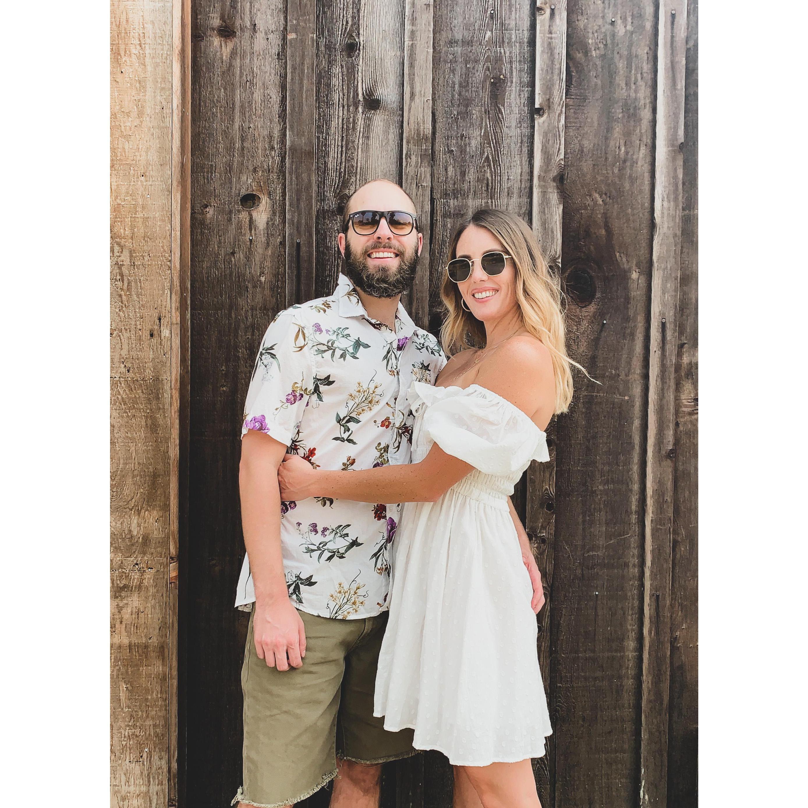 Celebrating our engagement in Sonoma!