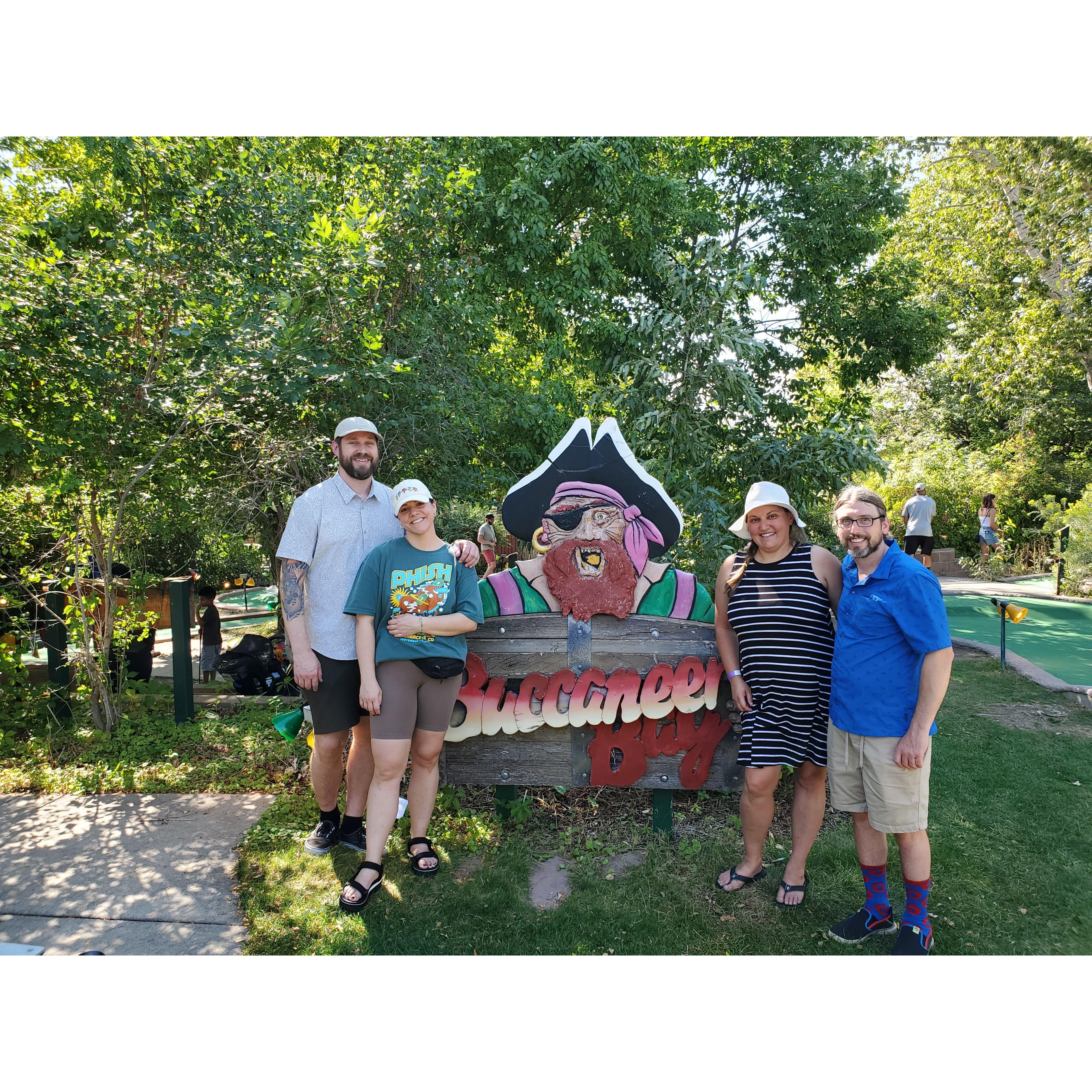 Mini golf with Mike and Lauren