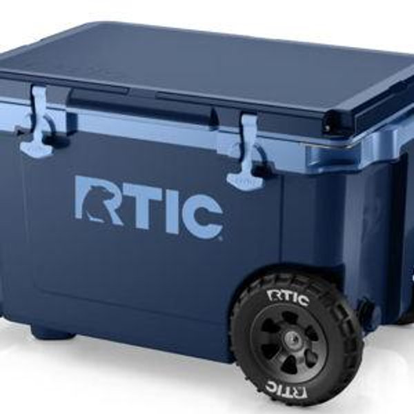 52 QT Ultra-Light Wheeled Cooler: Navy & Denim