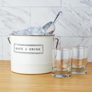 Vineyard Market "Have A Drink" Ice Bucket & Scoop Set