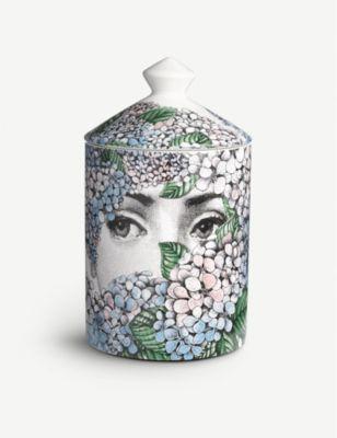 FORNASETTI Ortensia scented candle 300g