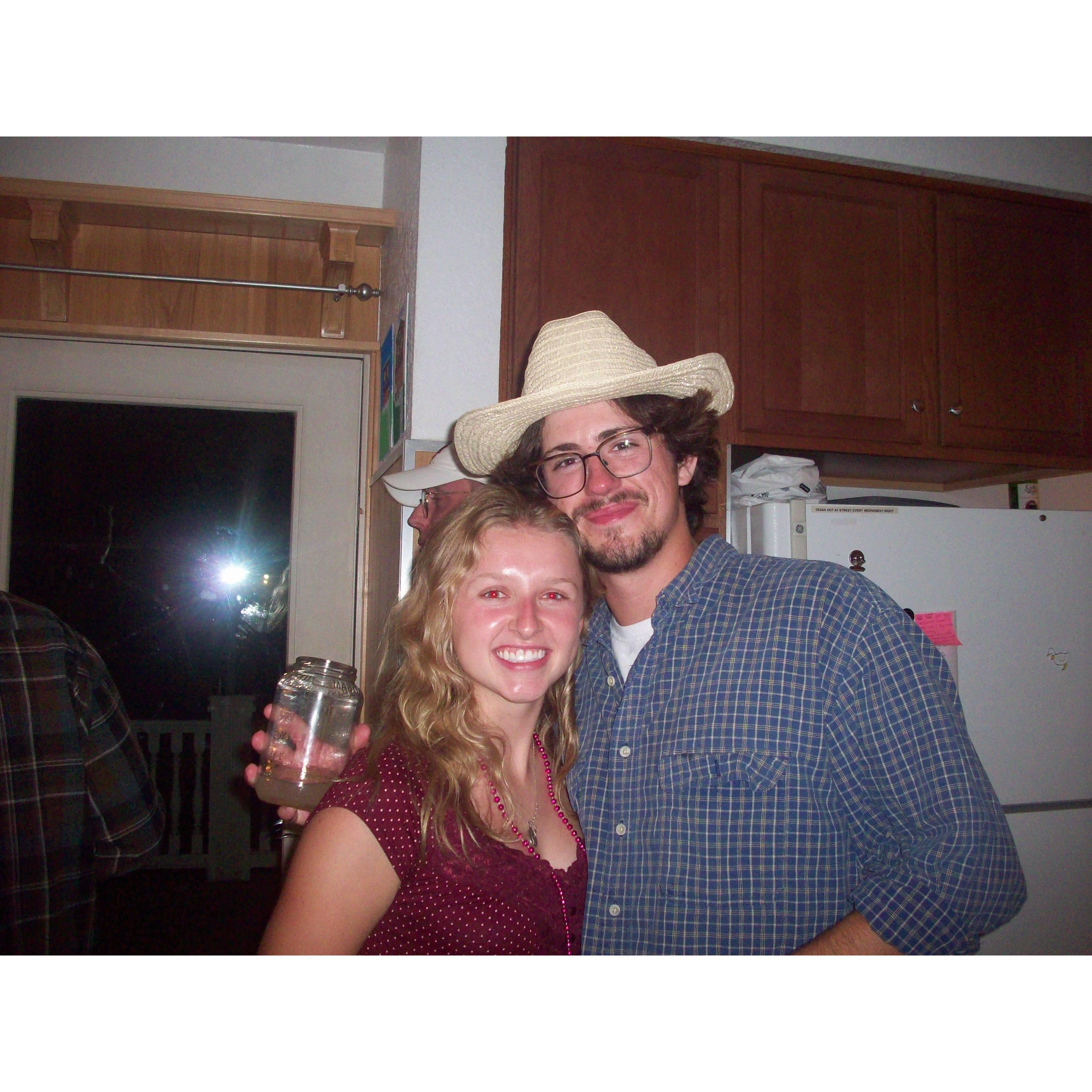 Taken at Tatum's surprise 22nd Birthday party planned by Josiah (it was western themed).
