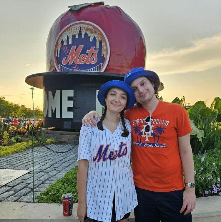 Em's first Mets game! Huge fans!!!!