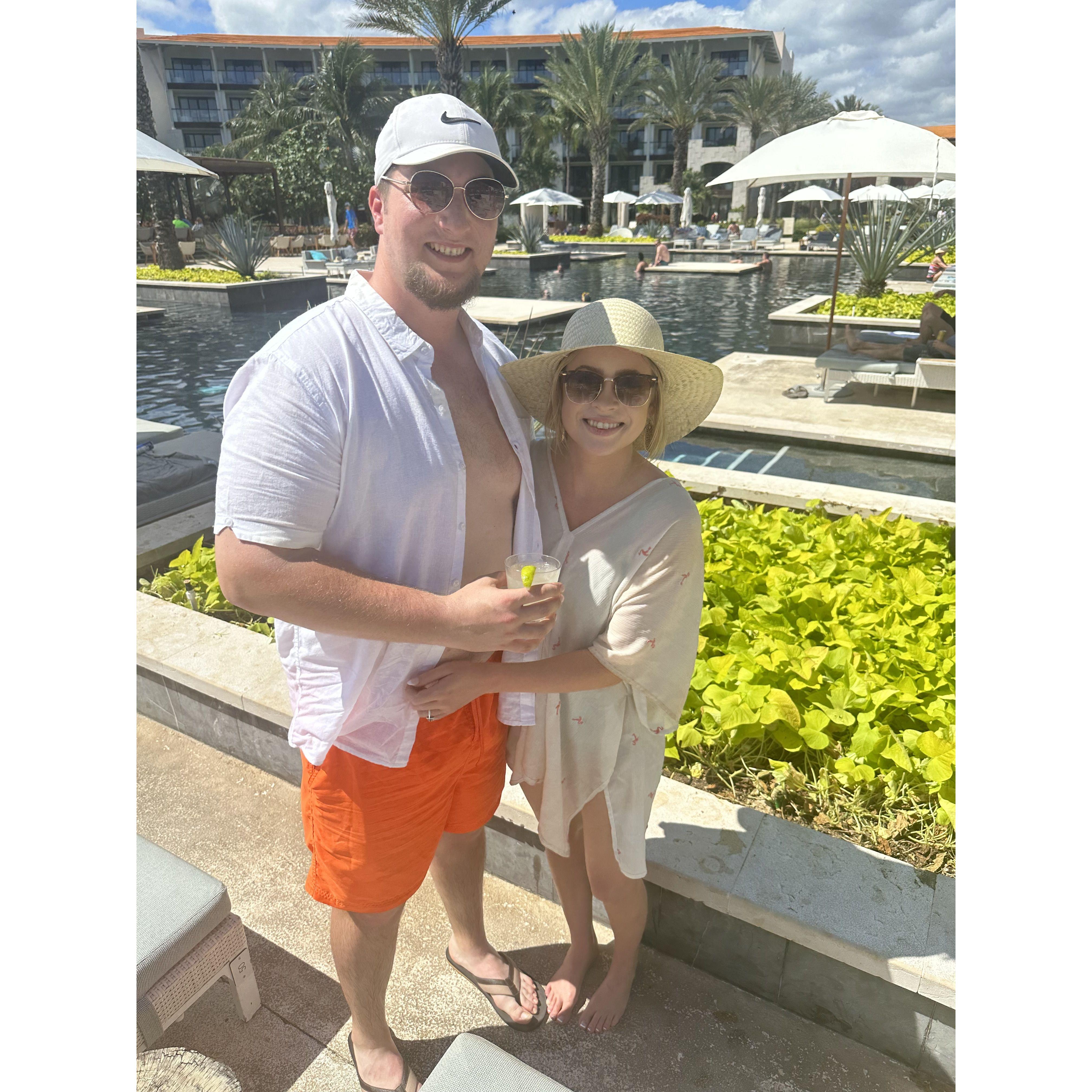 Having Fun in Playa Del Carmen at Gene's Award Trip with CastleRock in 2023