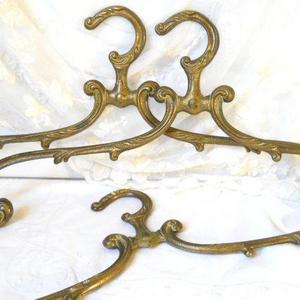 1 brass wedding hanger antique brass clothes hanger vintage coat hanger french vintage wedding dress hanger