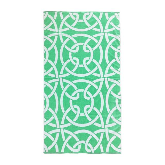 Hotel Collection Resort Ribbon Cotton 40" x 70" Beach Towel, Created for Macy's