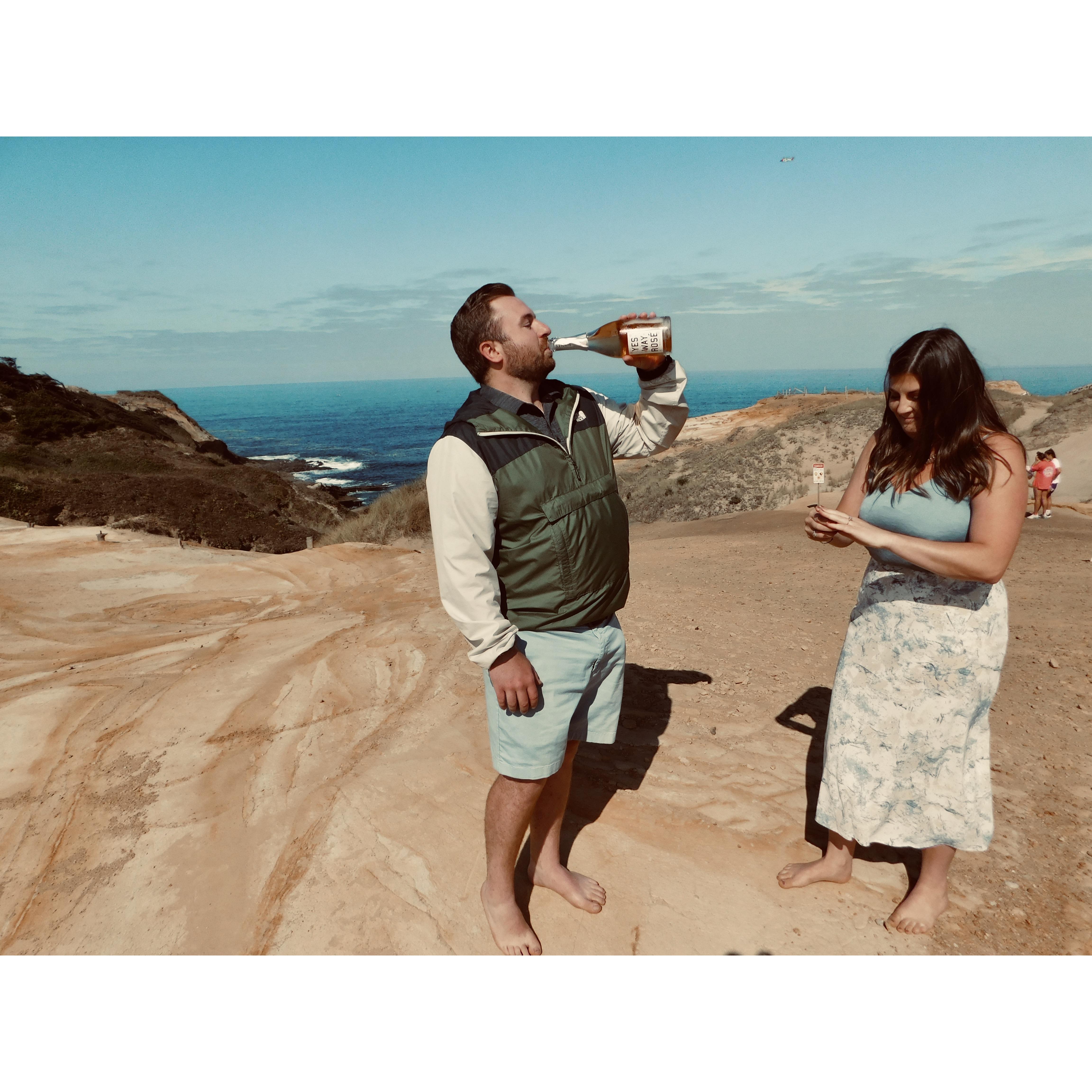 I got the ring, and he got the relief. Still no clue how he kept that a surprise.