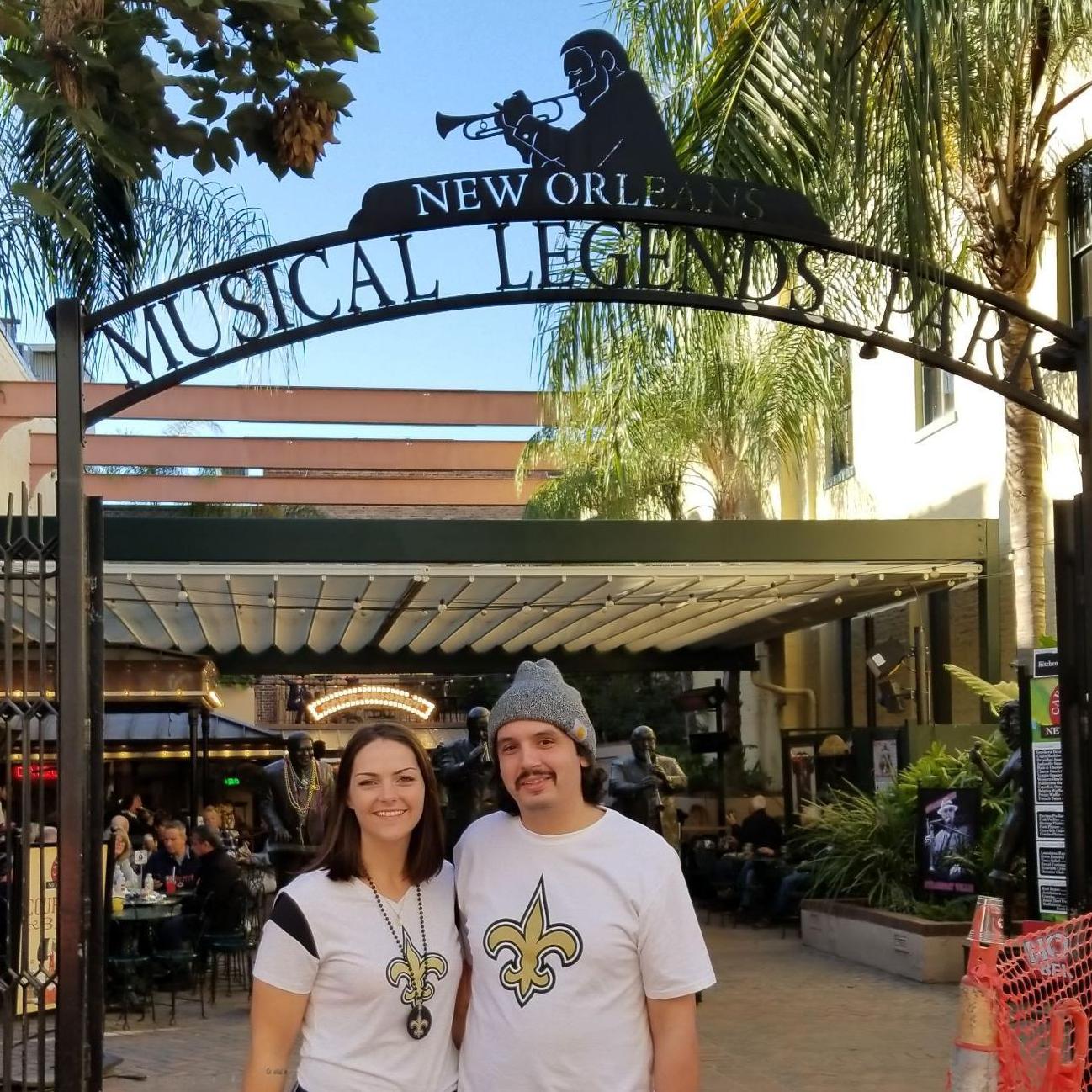 Trip to New Orleans for Saints game.