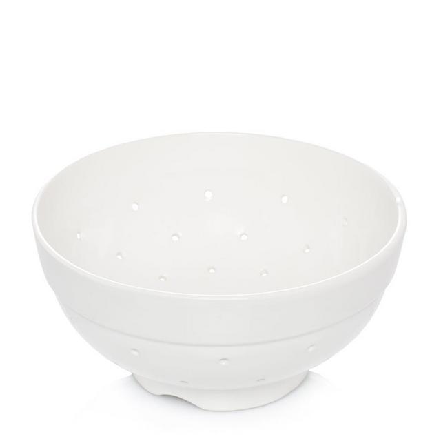 Hudson Grace White Ceramic Colander