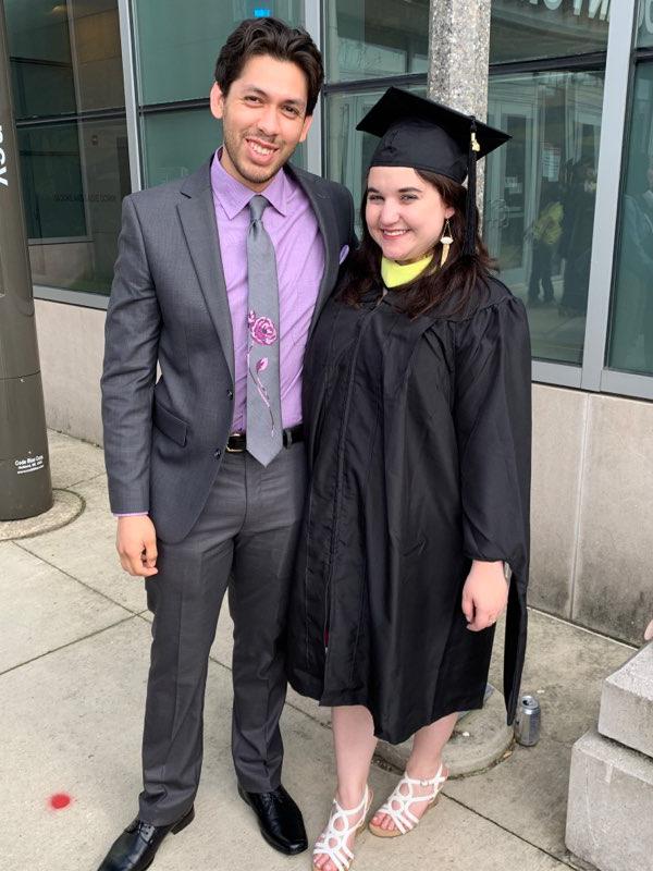 Gina's Graduate School graduation in 2019