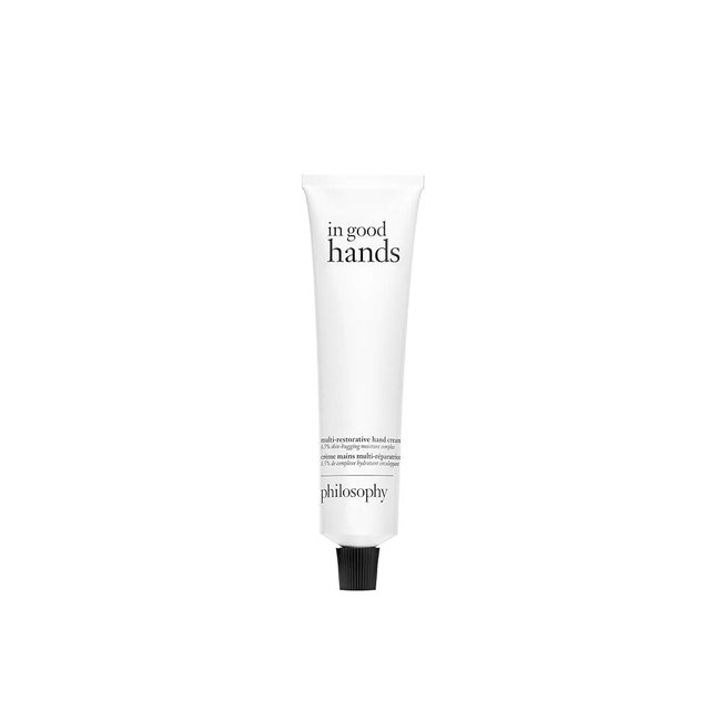 philosophy in good hands multi-restorative hand cream - with vitamin C & niacinamide - plumps & smoothes crepey skin - reduces the appearance of dark spots - transfer-proof & non-greasy formula