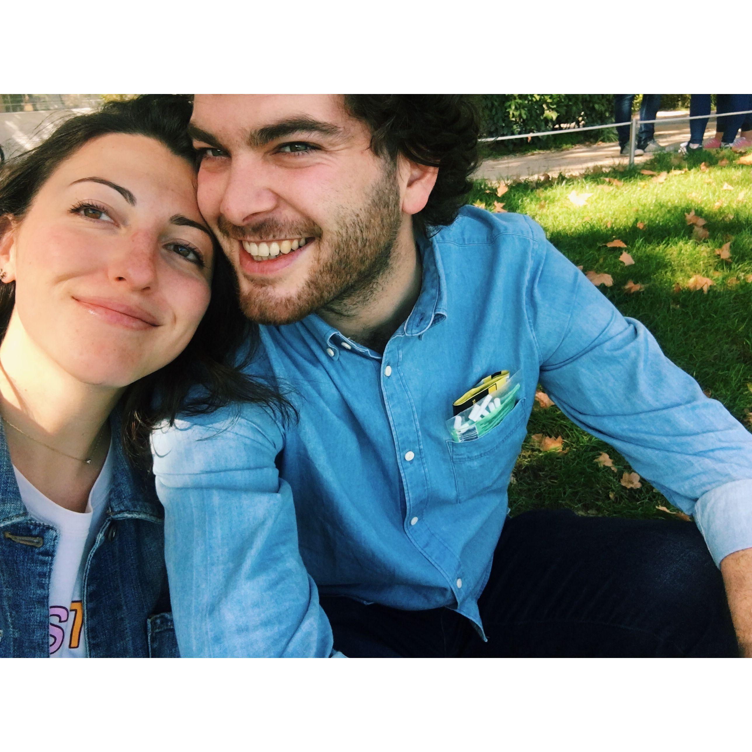 In Madrid, the day before we officially became a couple