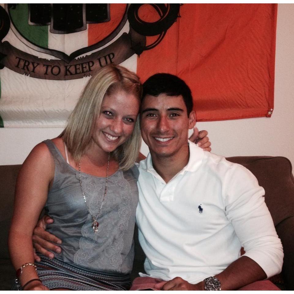 The first picture we ever took together. Little did we know we would end up dating and getting married 6 years later.