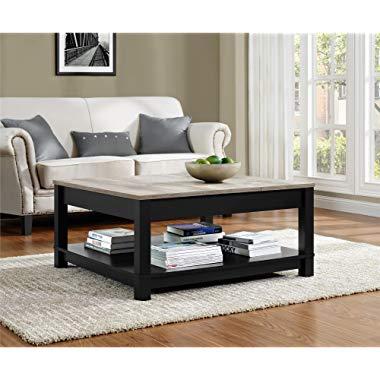 Ameriwood Home Carver Coffee Table, Black