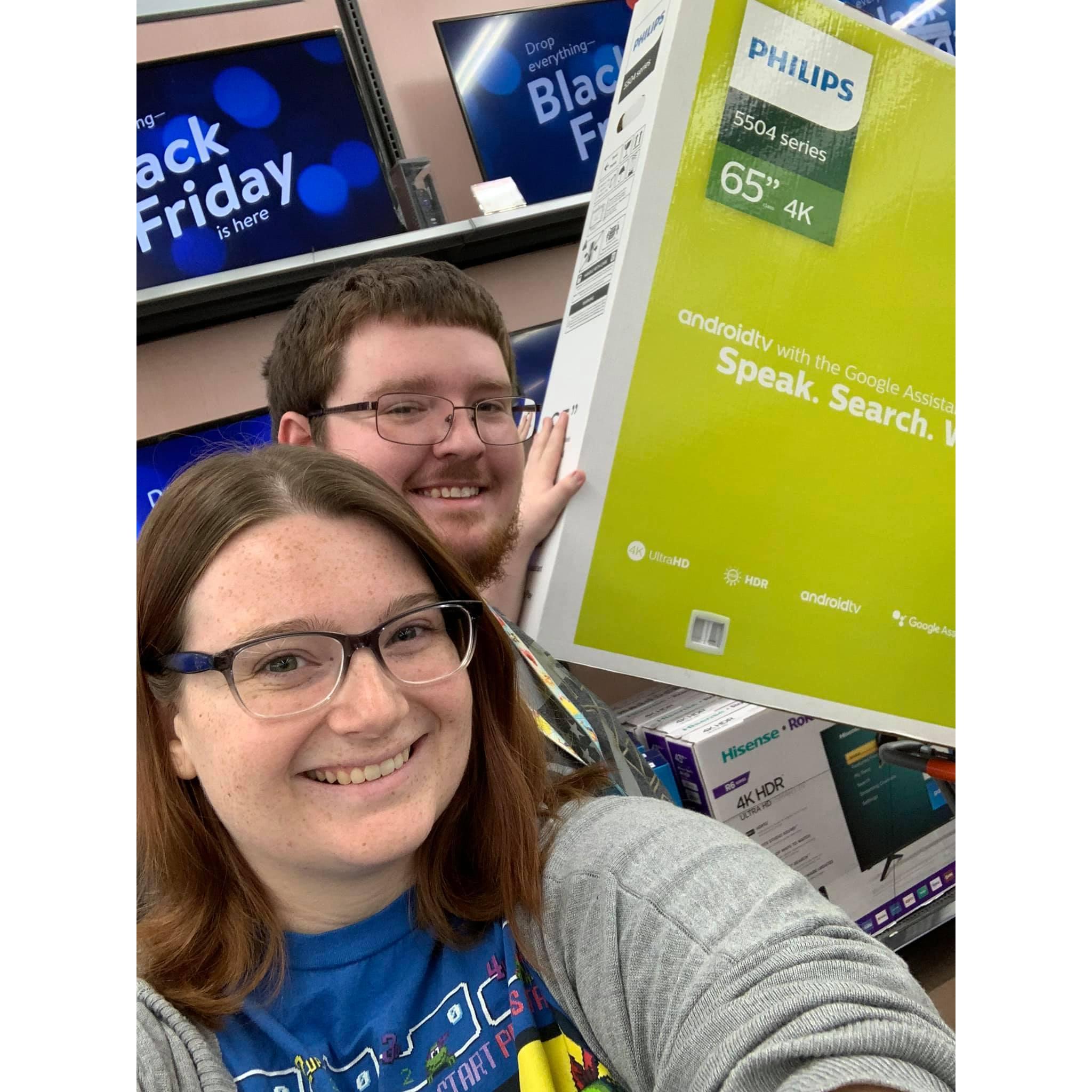 Steve teaching me what black Friday is