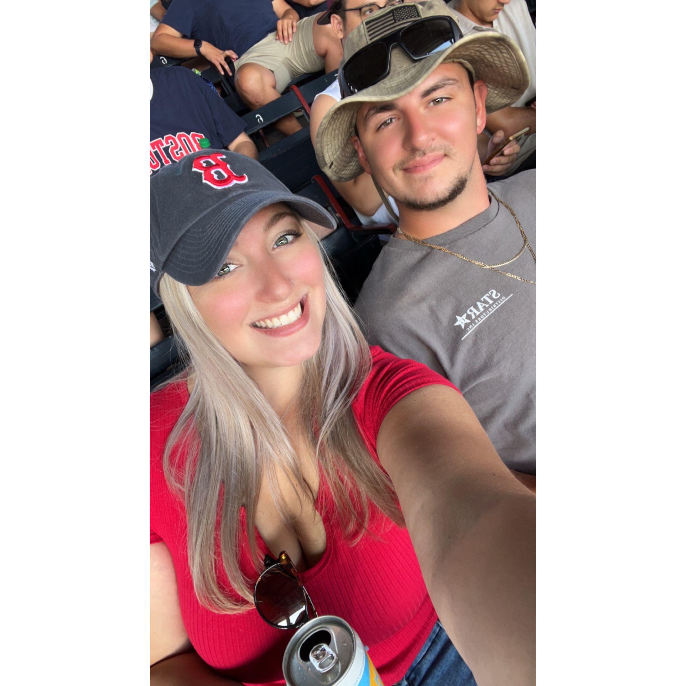 Our 3rd annual red sox game anniversary together!