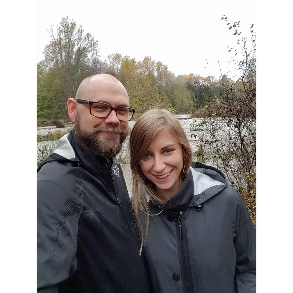 Katrina's first trip back to Port Angeles after we became a couple. Here we are outside of Noah's sensei's house, where he trained in Cacoy Doce Pare Escrima (stick fighting)