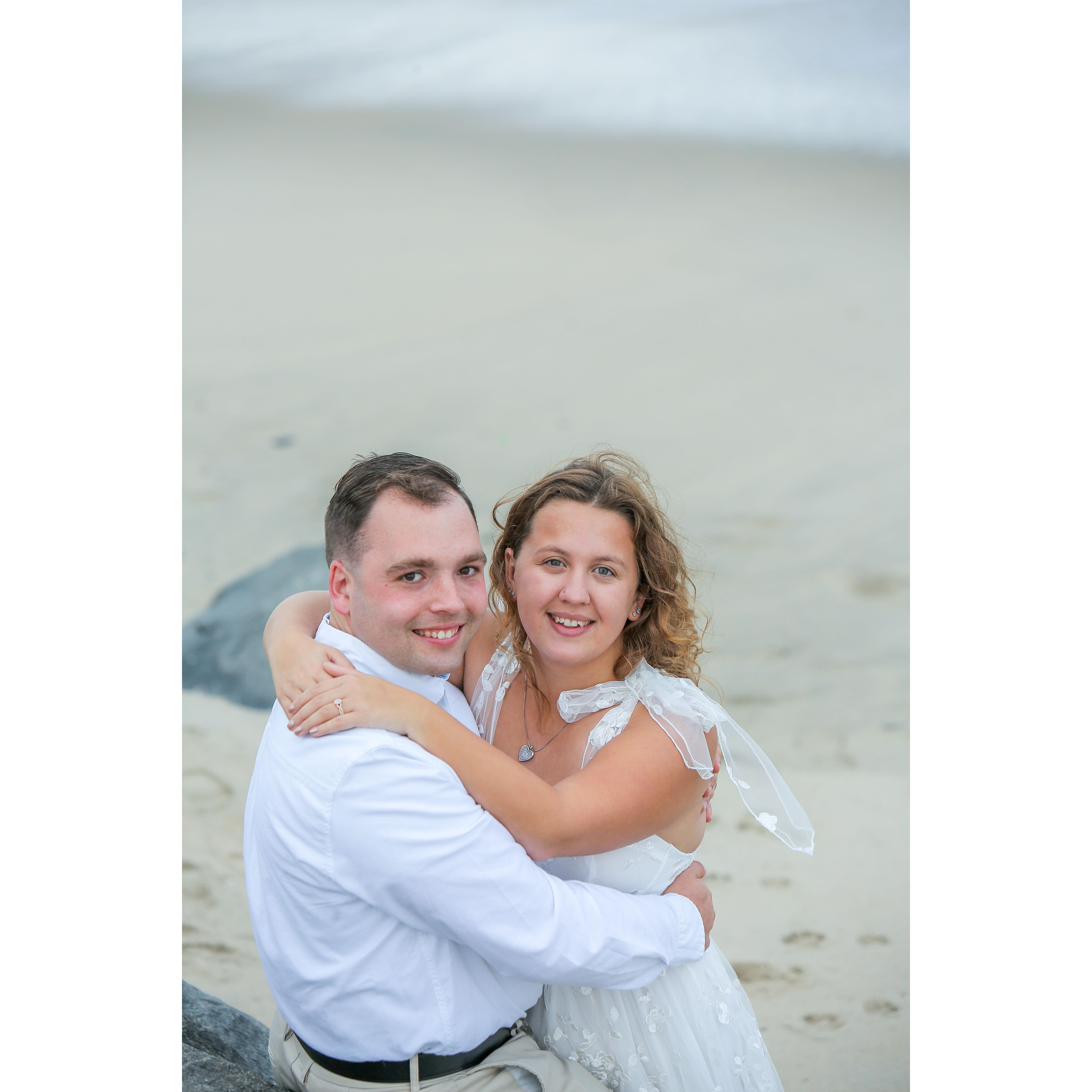 Engagement photos on Sandy Hook!
