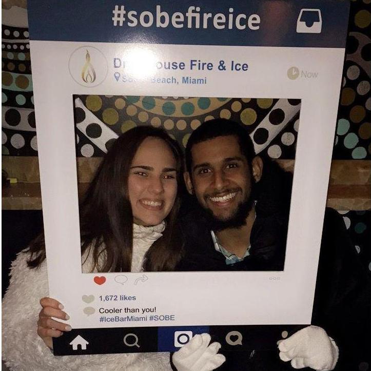 January 2017 - Surprised Richard with Fire and Ice Bar, before he had to leave back to Tallahassee.